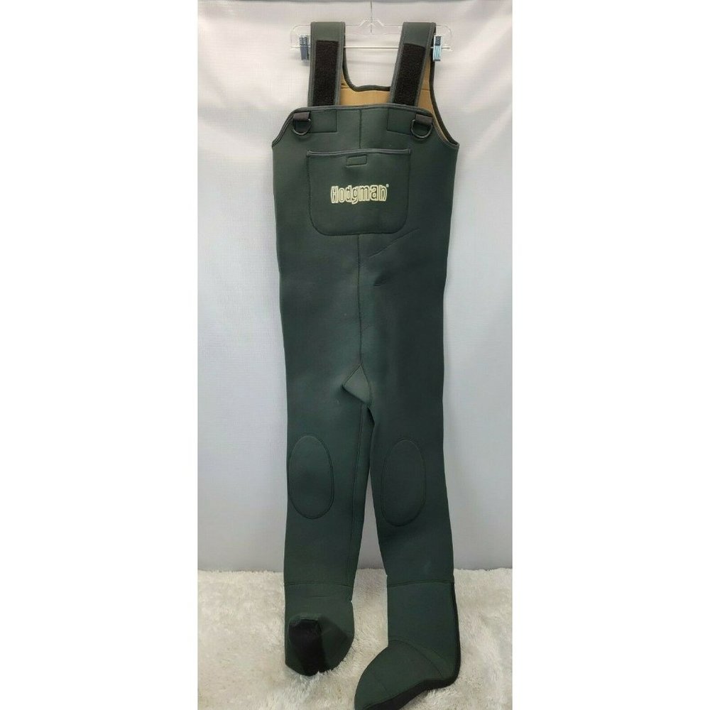 Hodgman Green Neoprene Fishing Stocking Foot Chest Waders Size Small